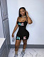 Summer Pattern Print Sleeveless High Waist Bodycon Romper YLY-190
