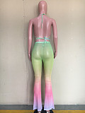 Summer Gradient Print Bra+Skinny Pants Swimsuit 2 Pieces ORY-5185