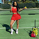 Women Sexy Solid Color Outdoor Vest Short Skirt 2 Piece Set MEI-9158