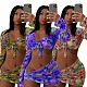 Long Sleeve Crop Top Mini Skirt Bandage 3 Piece Matching Sets MDF-5225