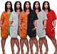 Hot Sales Splice Color Short Sleeve V-neck Loose Romper NIYA-8043
