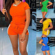 Hot Style Short Sleeve T-shirt Lace-up Shorts 2 Piece Set BNY-7158
