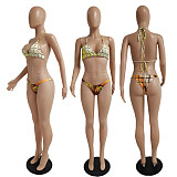 Bikini Wear Sexy Hollow Out Sleeveless Midi Cover-ups 3 Piece Set DY-6654