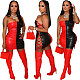 Sexy Eyelet Lace-up Spliced PU Bodycon Strapless Club Dress HMS-5451