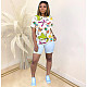 Fashion Cartoon Printing Short Sleeve Round Neck T-Shirts SHD-9232
