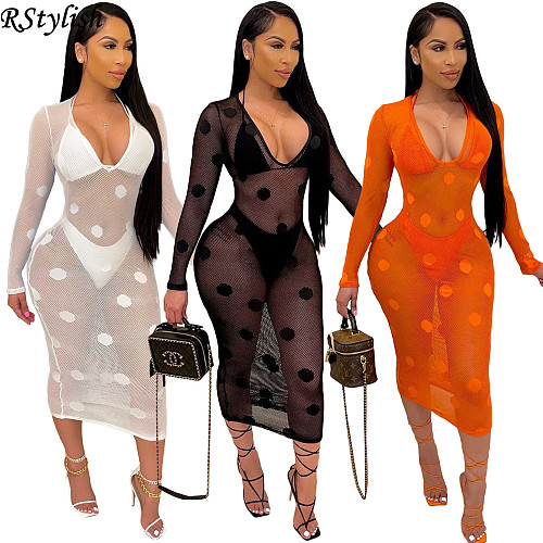 Summer Chic See Through Bikini Set Three Pieces Bathing Suits ORY-5190