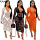 Summer Chic See Through Bikini Set Three Pieces Bathing Suits ORY-5190