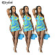 Summer Sexy One Piece Bodysuit Bikini+Cover Up Skirt 2 Pieces BS-1265