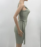 Women Basic Sleeveless Solid Color Rib Knit Stretchy Romper ANDI-0405