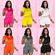 Casual Summer Solid Color Short Sleeve O Neck Drawstring Crop Tops Sports Slim Shorts Fitness 2 Piece Set FSX-272