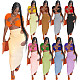 Sexy Women Solid Color Short Sleeve Hollow Out Crop Top Hole High Waist Pencil Skirt Club Party 2 Piece Set NIK-247