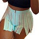 Summer Casual Womens Clothing Sexy Solid Color Zipper Patchwork High Waist Stretchy Clubwear Shorts YF-9917