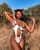 Women Sexy Bathing Suits Print V-Neck Sleeveless Hollow Out Summer Beachwear One Piece Swimsuits MDF-5244