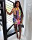 Women Elegant Print Short Sleeve O Neck Drawstring Ruched 2021 Summer Sexy Party Bodycon Mini Dresses SD-52108