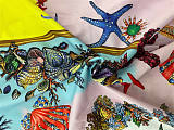 Autumn New Arrivals High Quality Patchwork Color Starfish Print Lapel Long Sleeve Women Shirts MDF-5248