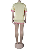 Summer Women's Clothing Fashion Pattern Print Short Sleeve Round Neck Streetwear Soft Tee Shirt FSX-280