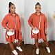 2021 New Solid Color Women Clothes Long Sleeve Polo Neck Ruffles Hem Loose Fitting Mini Dress ORY-5200