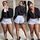 Women Autumn Clothing Casual Solid Color Long Sleeve Zipper Hooded Streetwear Sweatshirt Tops WSY-5893