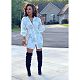 Trendy Elegant Women Printed Long Sleeve Single-Breasted Office Lady Slim Waist Blouses Shirt ORY-5142