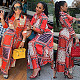 Elegant Women Autumn Paisley Bandanna Print Long Sleeve Turn-Down Neck Vintage Fashion Maxi Dress GLS-10023