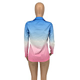 XS Printed Full Sleeve Single Breasted Blazers GLS-10017