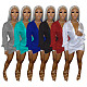 Irregular Long Sleeve Deep V Neck Night Club Shirt Mini Dress WSM-5225