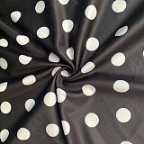 Polka Dot Print Blazer Shorts Office Lady 2 Pieces SHD-9165