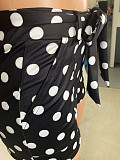 Polka Dot Print Blazer Shorts Office Lady 2 Pieces SHD-9165