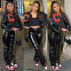 Letter Printed Patchwork Baseball Bomber Jacket WSY-5895