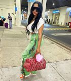 Solid Tassel Pockets Fleece High Waist Sweatpants MOF-6652