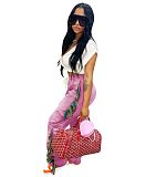 Solid Tassel Pockets Fleece High Waist Sweatpants MOF-6652