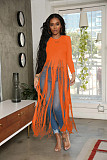 Fringe Tassel Solid Long Sleeve Long T Shirt Tops HMS-5252