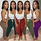 Solid Fleece Thick Drawstring Fitness Sweatpants PINH-13255