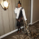 Long Sleeve Loose Pullover Lace Patchwork Hoodies ZS-0415