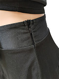 Long Sleeve Bandage Shirt Crop Top Mini Skirts Set CM-2153