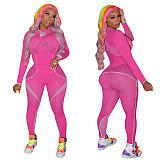 Long Sleeve T-shirt Fitness Yoga Pants Set TE-4078