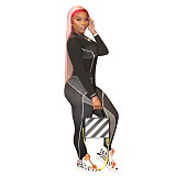 Long Sleeve T-shirt Fitness Yoga Pants Set TE-4078