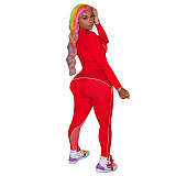 Long Sleeve T-shirt Fitness Yoga Pants Set TE-4078