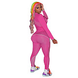 Long Sleeve T-shirt Fitness Yoga Pants Set TE-4078