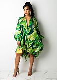 Irregular Single Breasted Full Sleeve Shirt Dress NY-2201