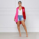 Turn-Down Collar Patchwork Long Sleeve Irregular Shirt SFY-2133
