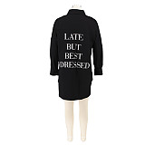 Fashionably Late Shirt Dress HANI-056