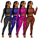 Mesh See Through Letter Printed Crop Top Pants Set