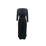 Crop Bra Top Wide Leg Pants Long Cardigan Set