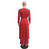 Crop Bra Top Wide Leg Pants Long Cardigan Set