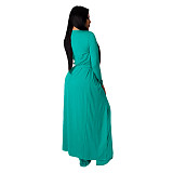 Crop Bra Top Wide Leg Pants Long Cardigan Set
