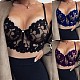 Full Lace See through Thin Bralette Push Up Bra