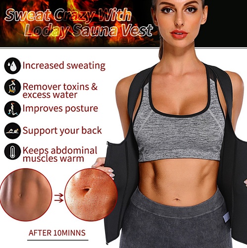 Neoprene Sauna Waist Trainer Workout Vest