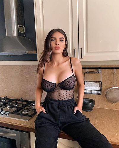 Polka Dot See-through Mesh Lingerie Bodysuits