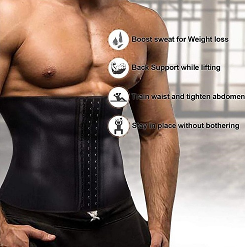 Men Waist Trainer Corset Sauna Sweat Trimmer Belt